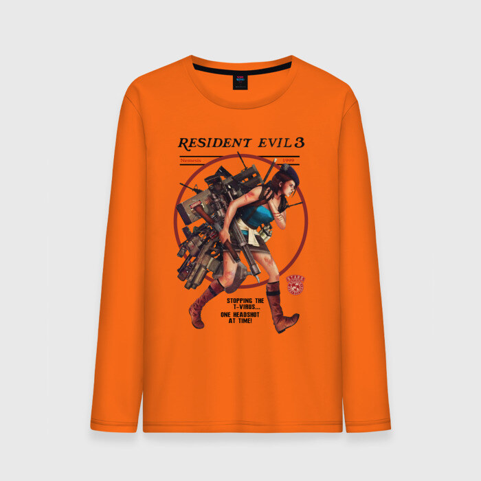 Мужской лонгслив хлопок Jill Valentine фото