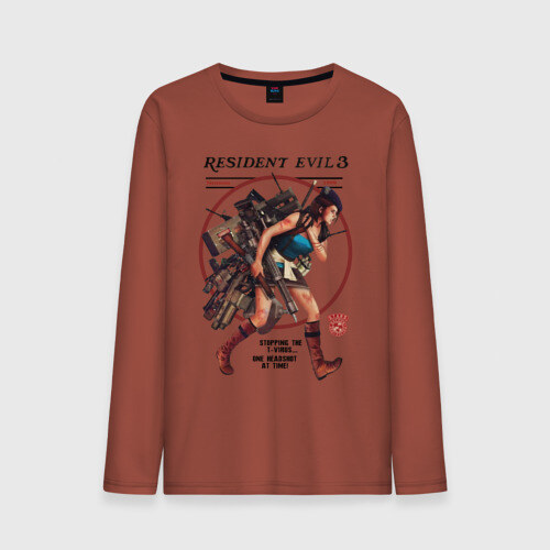 Мужской лонгслив хлопок Jill Valentine фото