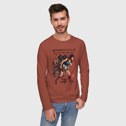 Мужской лонгслив хлопок Jill Valentine фото