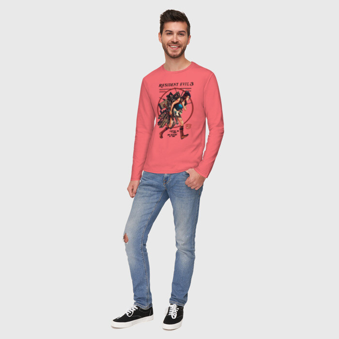 Мужской лонгслив хлопок Jill Valentine фото