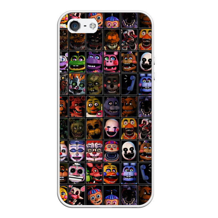 Чехол для iPhone 5/5S матовый Five Nights At Freddys фото