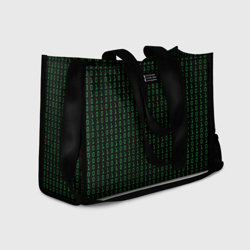 Сумка-шоппер 3D Бинарный код фото