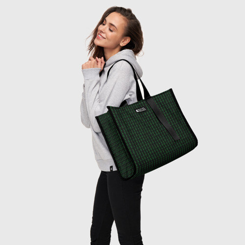 Сумка-шоппер 3D Бинарный код фото