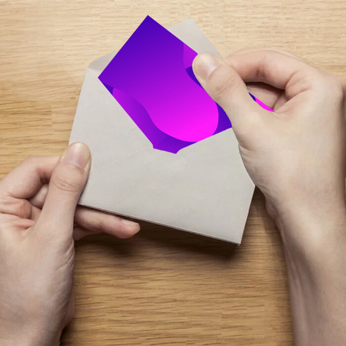 Поздравительная открытка НЕОНОВАЯ ГЕОМЕТРИЯ фото