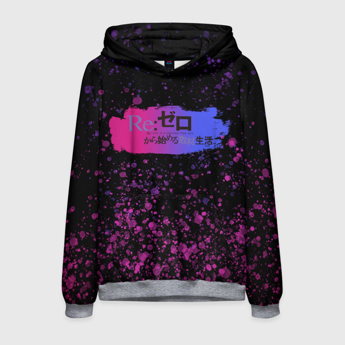 Мужская толстовка 3D ReZero Splatter Brushes фото
