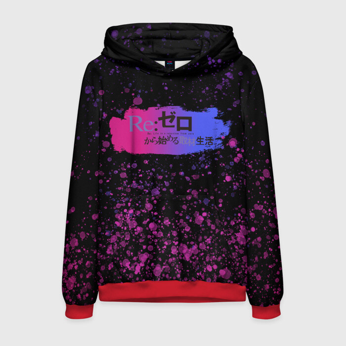 Мужская толстовка 3D ReZero Splatter Brushes фото