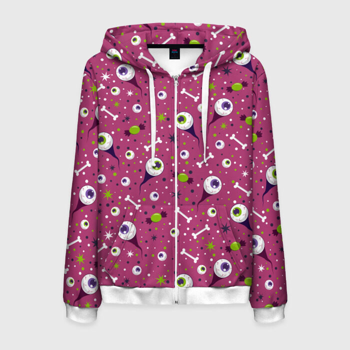 Мужская толстовка 3D на молнии Halloween фото