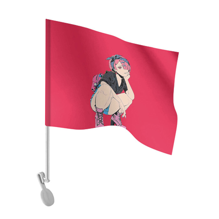 Флаг для автомобиля RE ZERO REM фото