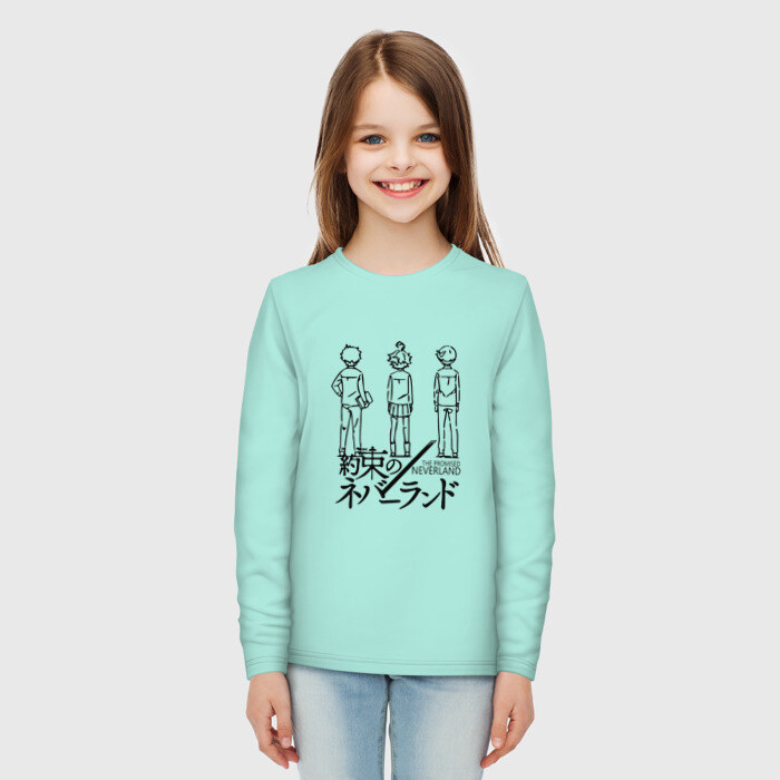 Детский лонгслив хлопок Обещанный Неверленд - Promised Neverlend фото