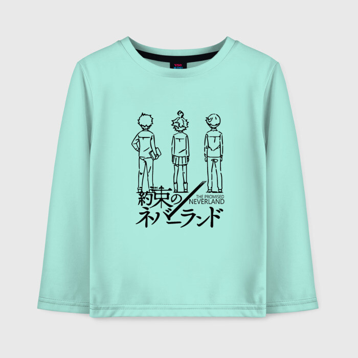 Детский лонгслив хлопок Обещанный Неверленд - Promised Neverlend фото