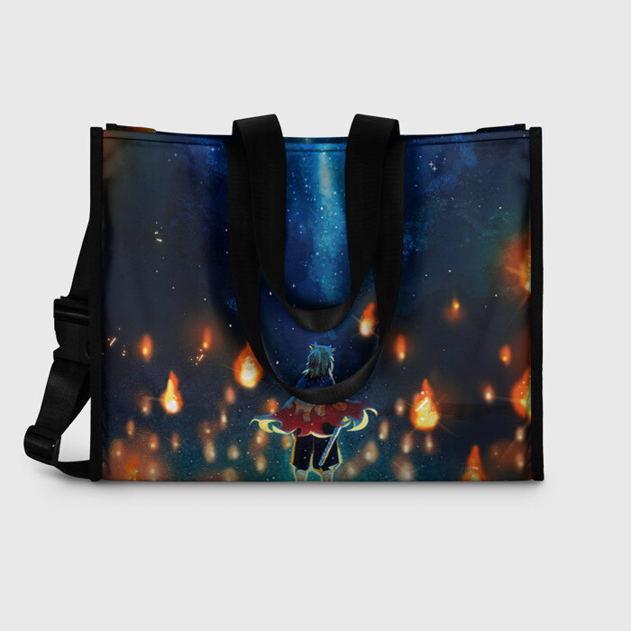 Сумка-шоппер 3D Ренгоку Кёджуро Клинок демонов фото