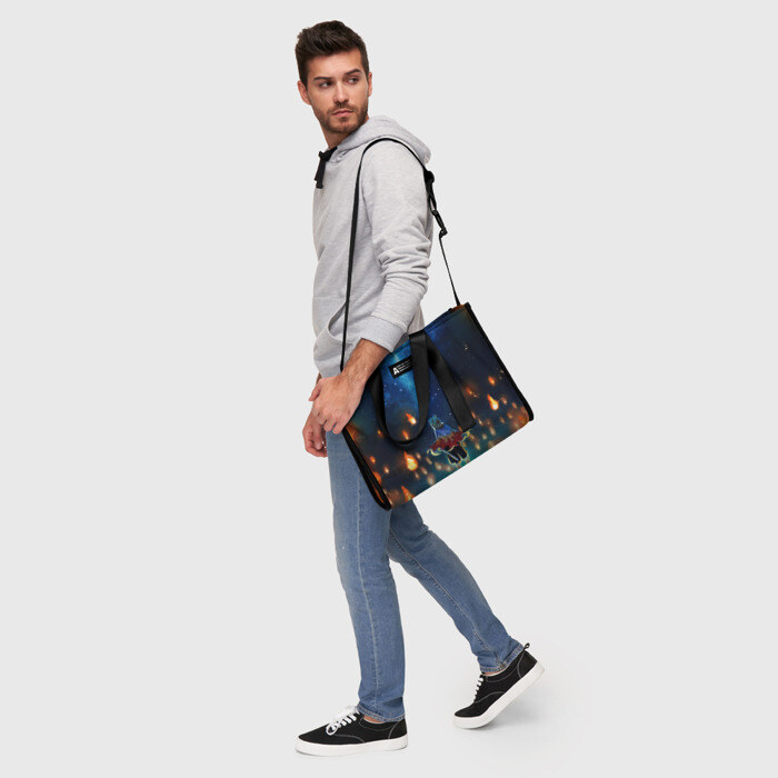 Сумка-шоппер 3D Ренгоку Кёджуро Клинок демонов фото