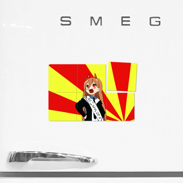 Магнитный плакат 3Х2 Человек Бензопила фото