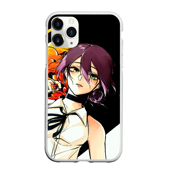 Чехол для iPhone 11 Pro матовый Человек Бензопила фото