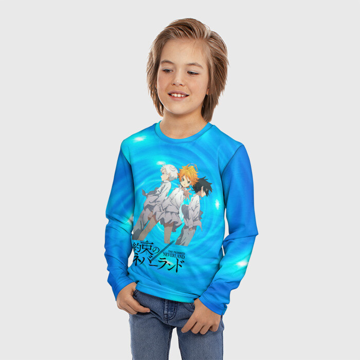 Детский лонгслив 3D Обещанный Неверленд фото