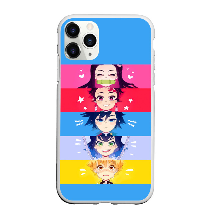 Чехол для iPhone 11 Pro матовый ПЕРСОНАЖИ Kimetsu no Yaiba фото