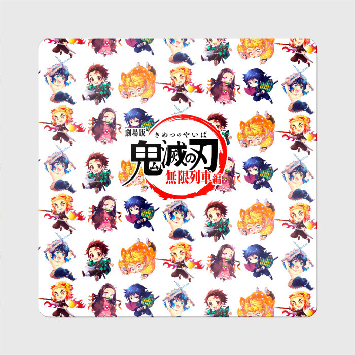 Магнит виниловый Квадрат Персонажи Kimetsu no Yaiba фото