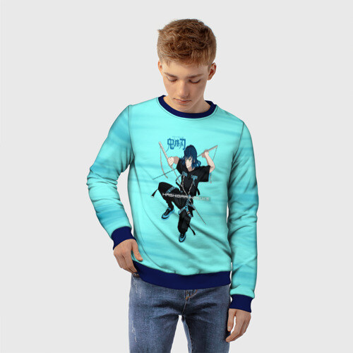 Детский свитшот 3D Hashibira Inosuke Kimetsu no Yaiba фото