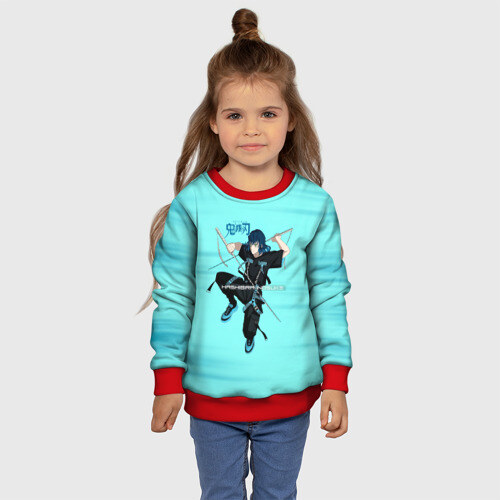 Детский свитшот 3D Hashibira Inosuke Kimetsu no Yaiba фото