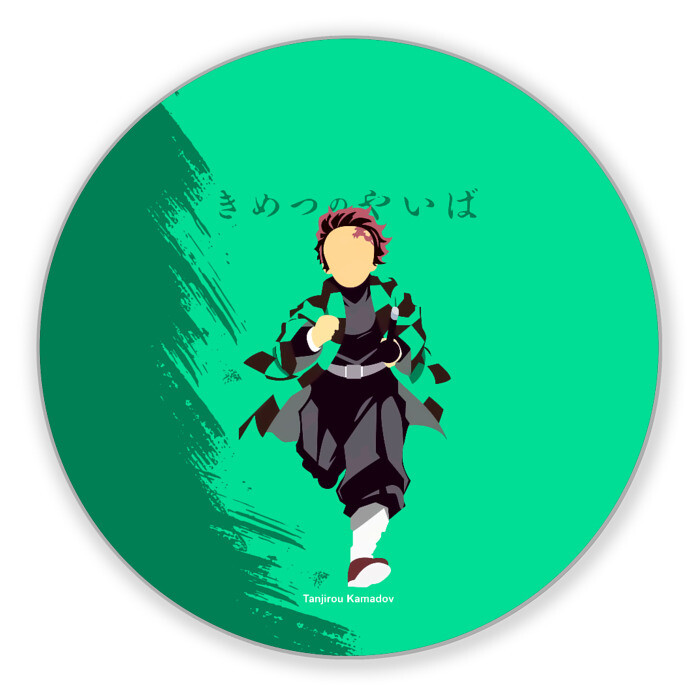 Коврик для мышки круглый Танджиро Камадо Kimetsu no Yaiba фото