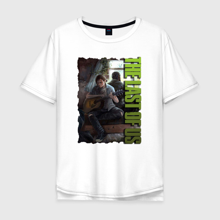 Мужская футболка хлопок Oversize Джоэл и Элли : Одни из нас 1 фото