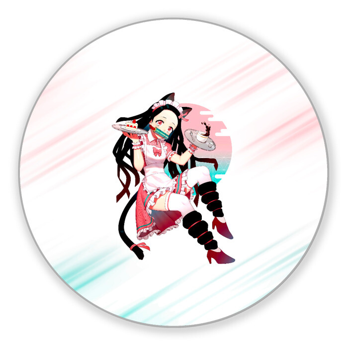 Коврик для мышки круглый Незуко Камадо Kimetsu no Yaiba фото