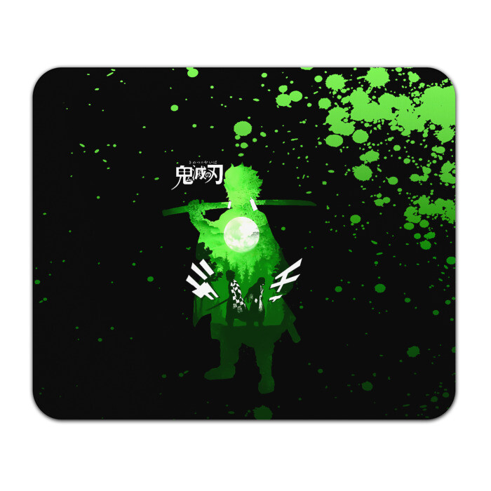 Коврик для мышки прямоугольный Танджиро и Незуко Kimetsu no Yaiba фото