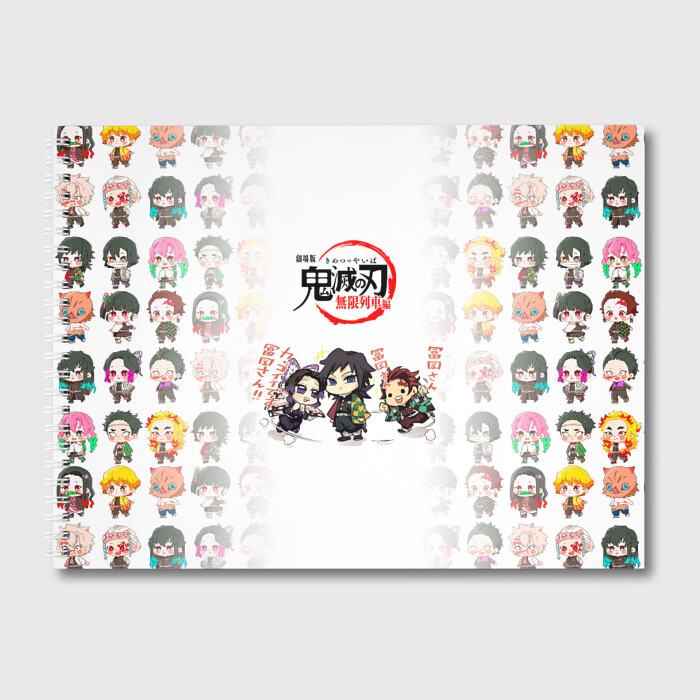 Альбом для рисования ПЕРСОНАЖИ Kimetsu no Yaiba фото