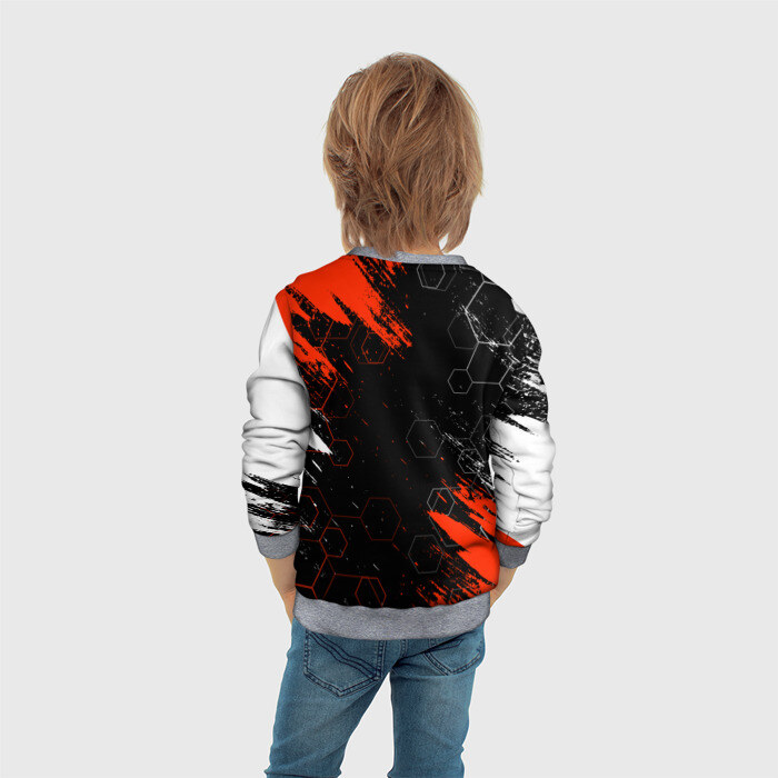 Детский свитшот 3D ЛЮБОВЬ СМЕРТЬ И РОБОТЫ / СОТЫ фото