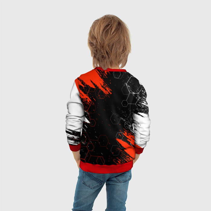 Детский свитшот 3D ЛЮБОВЬ СМЕРТЬ И РОБОТЫ / СОТЫ фото