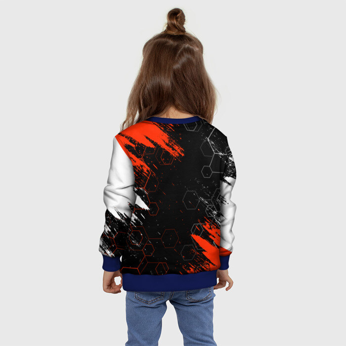 Детский свитшот 3D ЛЮБОВЬ СМЕРТЬ И РОБОТЫ / СОТЫ фото