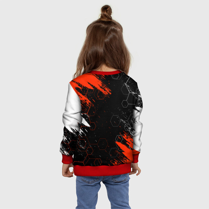 Детский свитшот 3D ЛЮБОВЬ СМЕРТЬ И РОБОТЫ / СОТЫ фото