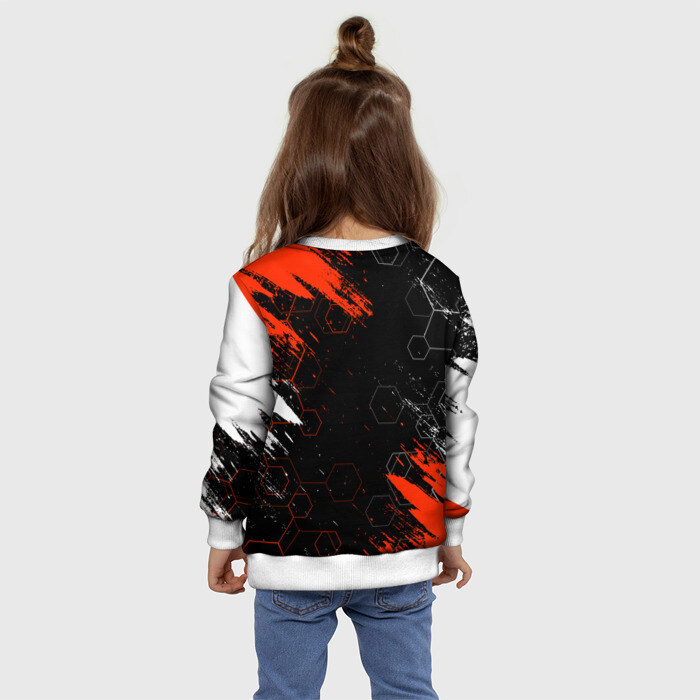 Детский свитшот 3D ЛЮБОВЬ СМЕРТЬ И РОБОТЫ / СОТЫ фото