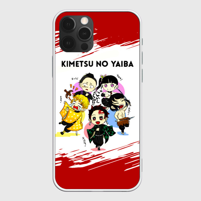 Чехол для iPhone 12 Pro Max Пять героев Kimetsu no Yaiba фото