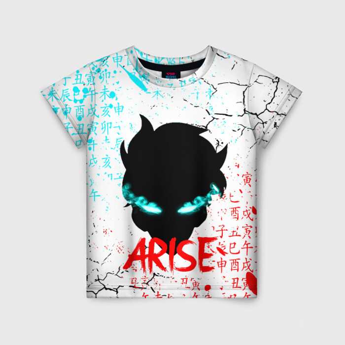 Детская футболка 3D СОН ДЖИН ВУ SOLO LEVELING фото