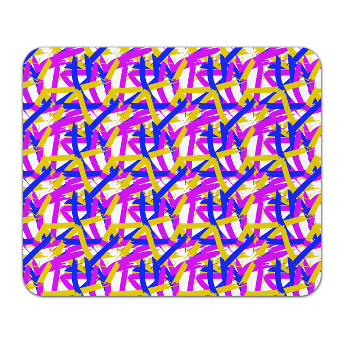 Коврик для мышки прямоугольный абстракция из ярких полос фото