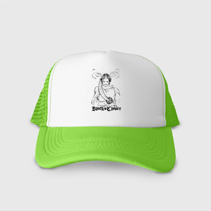 Кепка тракер с сеткой Ями Сукэхиро Чёрный клевер фото