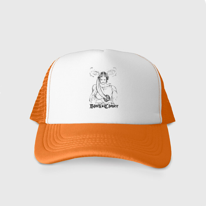 Кепка тракер с сеткой Ями Сукэхиро Чёрный клевер фото