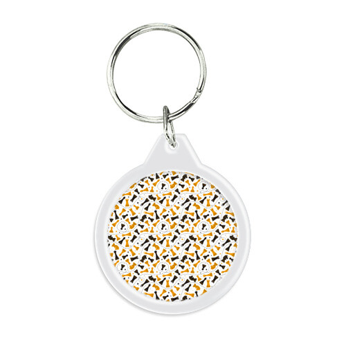 Брелок круглый Шахматные Фигуры фото