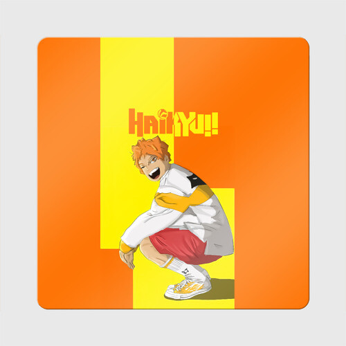 Магнит виниловый Квадрат Шоё Хината на стиле | Haikyu!! фото