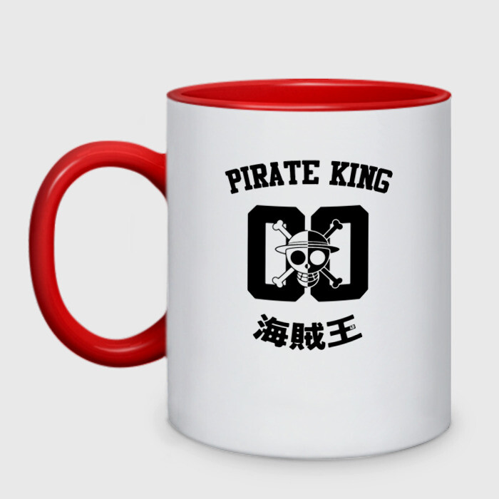 Кружка двухцветная Король Пиратов | One Piece. Большой куш фото