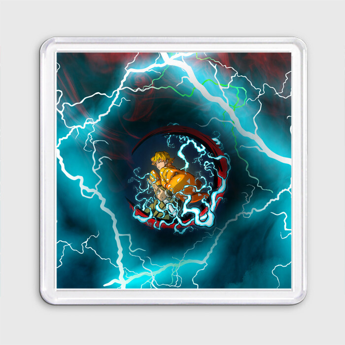 Магнит 55*55 ZENITSU | ЗЕНИТСУ | ЛОГО (+спина) фото