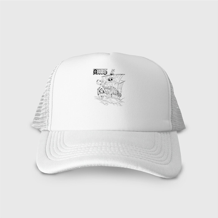 Кепка тракер с сеткой Гоинг Мерри корабль Пиратов Соломенной Шляпы фото