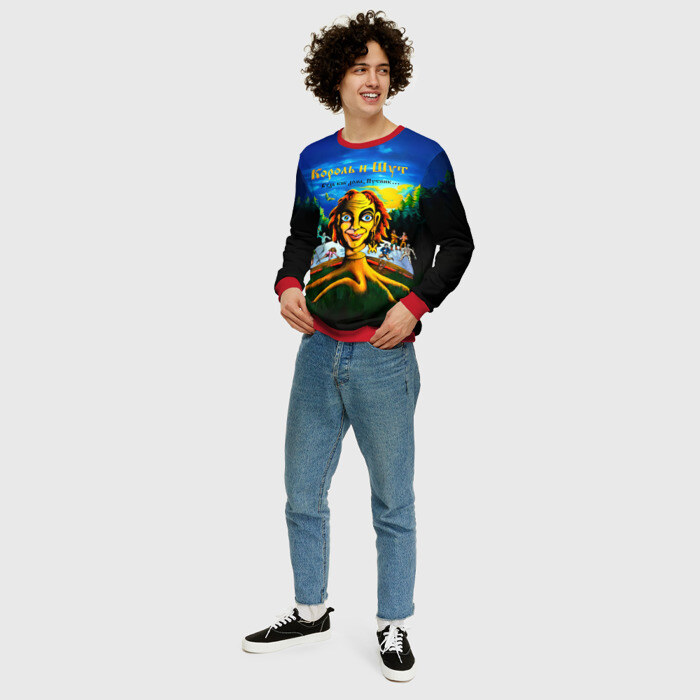 Мужской свитшот 3D Будь как дома, Путник... Король и Шут фото