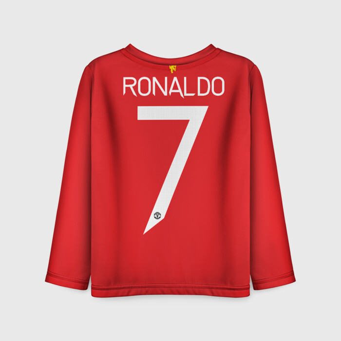 Детский лонгслив 3D Ronaldo Manchester United фото