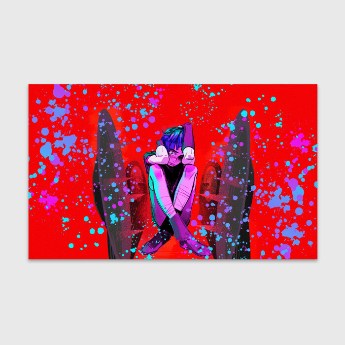 Бумага для упаковки 3D Испуганная Паудер | Порох | Jinx фото